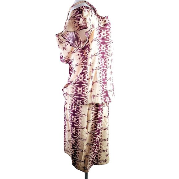 Amanda Uprichard Aztec Style Cold Shoulder Keyhole Chest & Back 100% Silk Dress - Picture 5 of 10